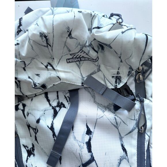 High Sierra Pathway 2.0 Women's 60L Backpack hiking Cracked Ice/Grey Blue NEW - Picture 10 of 14